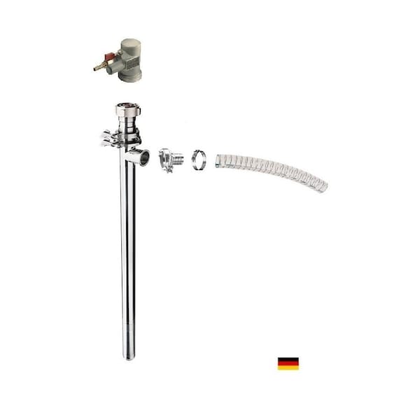 Flux Pumps Drum Pump Tube, Stainless Steel, 47in Long, Air Operated Motor, Hose. For High Viscosity Products. 24-ZORO0311 - main